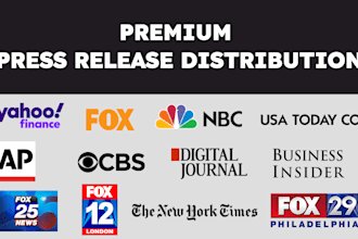 write and distribute UK press release to UK news sites
