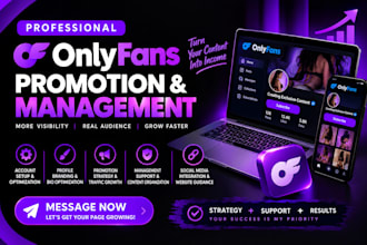 do onlyfans setup promotion and management