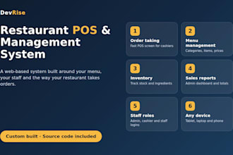 build a restaurant pos and management system for your business