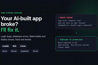 fix, debug, and deploy your lovable, bolt, or cursor app
