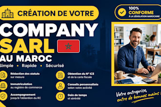create you company sarl in morocco