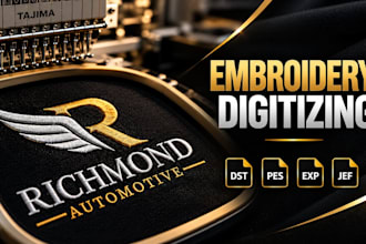 do custom embroidery design logo digitizing image for embroidery machine