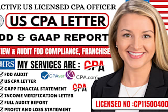 cpa accounting financial analysis audit gaap statement finance and excel service