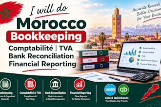 do morocco bookkeeping comptabilité tva bank reconciliation financial reporting