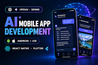 develop an ai saas mobile app for android and ios