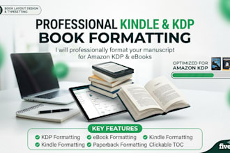 kindle ebook formatting, book formatting for amazon KDP, kdp book formatting