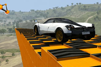develop beamng drive, assetto corsa and custom mods with map