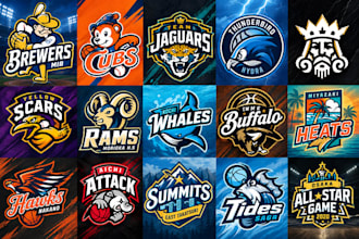 design a professional sports logo and brand identity for your team