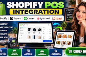 setup shopify pos square clover lightspeed toast pos integration