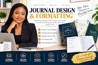 format typeset your journal workbook planner and design printable custom journal