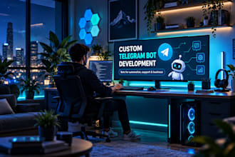 create a custom telegram bot for automation and business