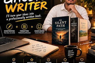be your professional ghost writer story writer