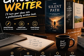 be your professional ghost writer story writer