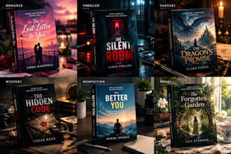 design a professional book cover ebook paperback hardcover or dust jacket