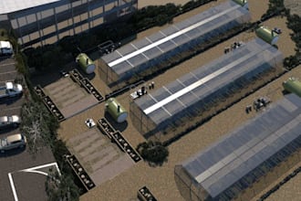 design 3d greenhouse, glasshouse, conservatory and sunroom with rendering