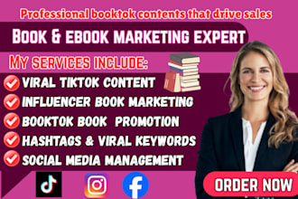 do booktok promotion ebook marketing viral book promotion booktok book marketing