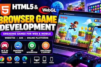 develop a responsive HTML5 webgl browser game