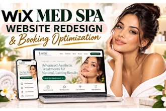redesign your wix med spa website and optimize booking