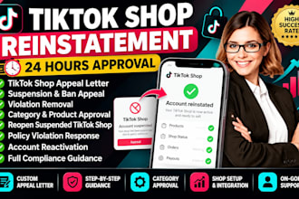 do tiktok shop suspension appeal letter, tiktok shop reinstatement, violation