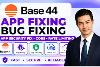 base44 app fixing base44 bug fixing base44 app security fix cors rate limiting