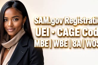 sam gov registration, uei, cage, mbe, wbe, dbe, 8a, wosb, sdvosb certification