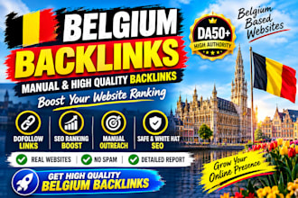 create high authority belgium guest post backlinks da50 plus