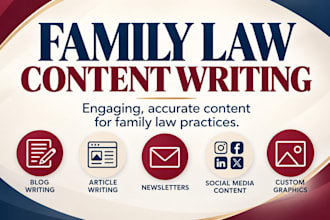 write engaging family law blog and social media content