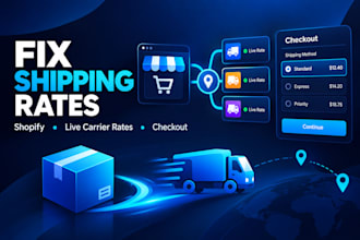 fix shopify shipping rates, checkout errors and live carrier rate issues