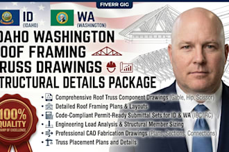 do idaho washington roof framing truss drawings structural details package sign