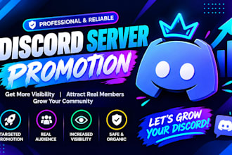 promote and boost your discord server and help grow your community organically