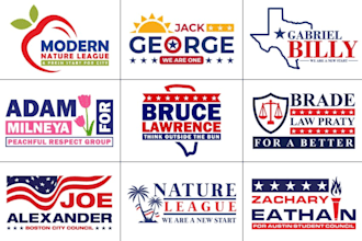 create patriotic and political logo