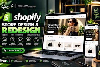 design redesign shopify store dropshipping store