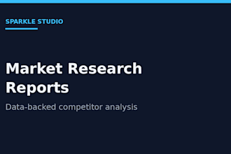 deliver an in depth market research report with data and sources