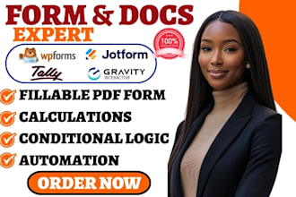 design typeform fillable pdf form docusign template jotform calendly automation
