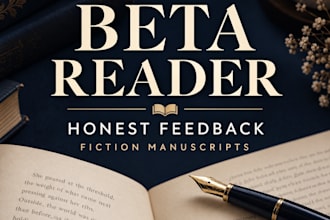 beta read your fiction manuscript and give honest feedback