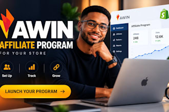 set up and launch awin affiliate program for shopify store