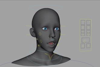 3d model rigging, vtuber rig, weight paint, facial rigging, skinning, blendshape