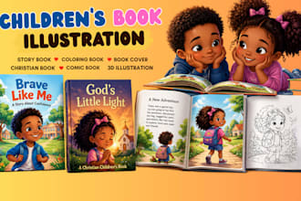 illustrate children book coloring book and kids illustrations