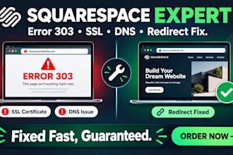 fix your squarespace error 303 ssl or dns issue and get you back online