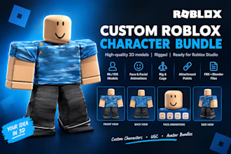create a custom roblox ugc character bundle with rig