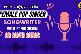 be your female vocalist in english, french and spanish