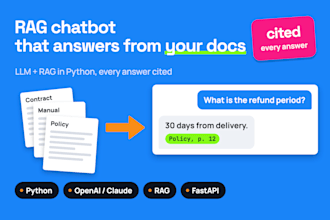 build a rag ai chatbot that answers from your pdfs with source citations