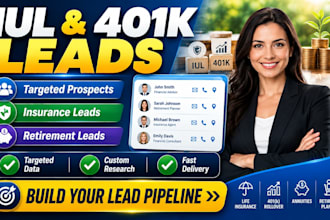 generate iul 401k rollover and insurance leads for financial professionals