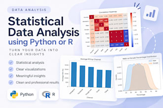 perform statistical data analysis using python or r