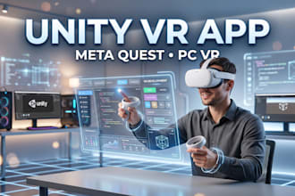 develop a unity VR app for meta quest and PC VR
