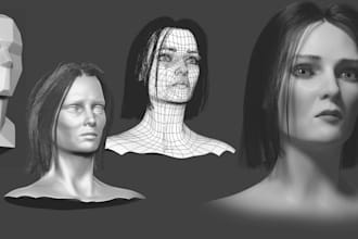 perfect character weight paint facial rig blendshape, 3d model rigging skinning