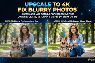 upscale and enhance low resolution images to 4k