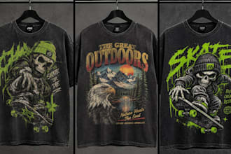 design vintage graphic tshirt retro tshirt merch design for clothing brand