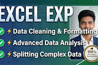 clean ,format ,merge ,split excel data