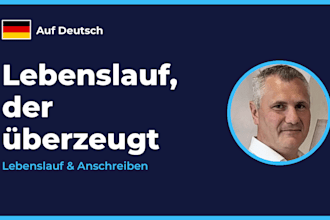 write your german CV and cover letter